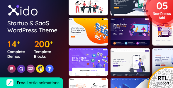 Xido – Startup and SaaS WordPress Theme