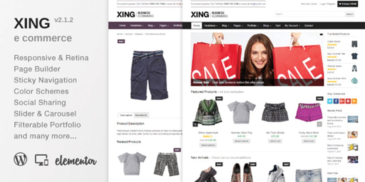 Xing – Business Ecommerce WordPress Theme