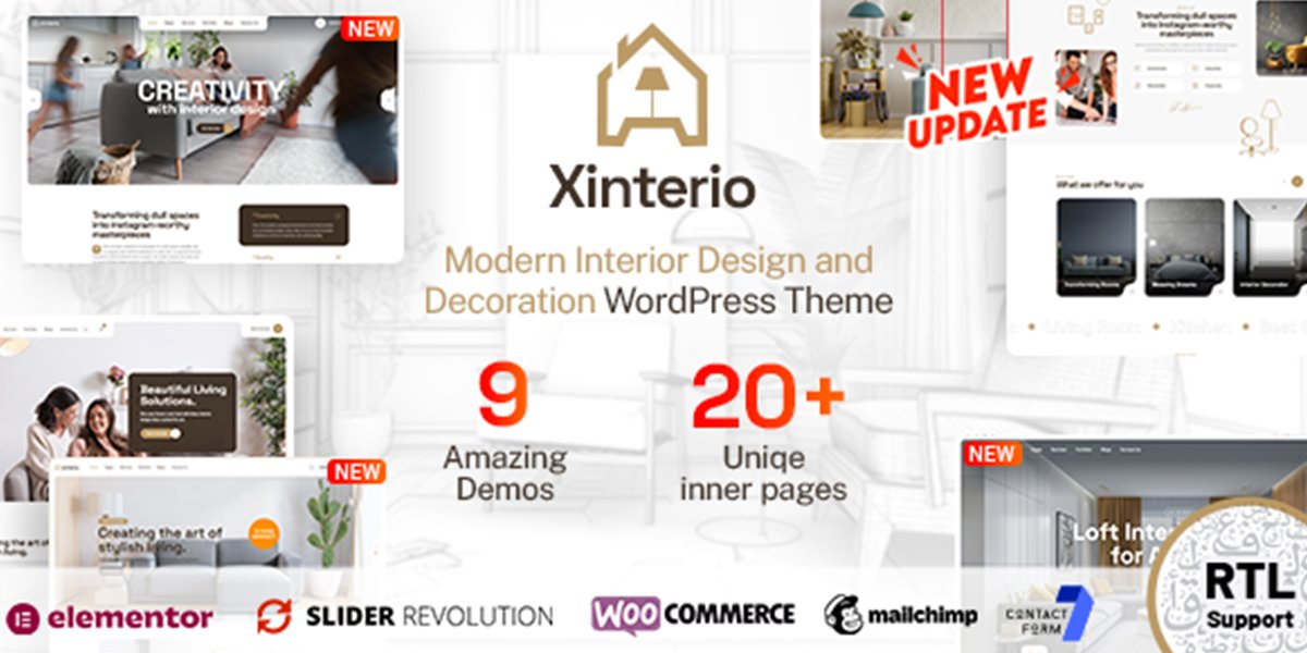 Xinterio – Interior Design WordPress Theme