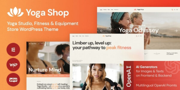 Yoga Shop – A Modern Sport Clothing and Equipment Store WordPress Theme