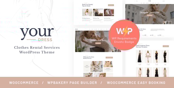 Your Dress – Clothes Rental Services WordPress Theme