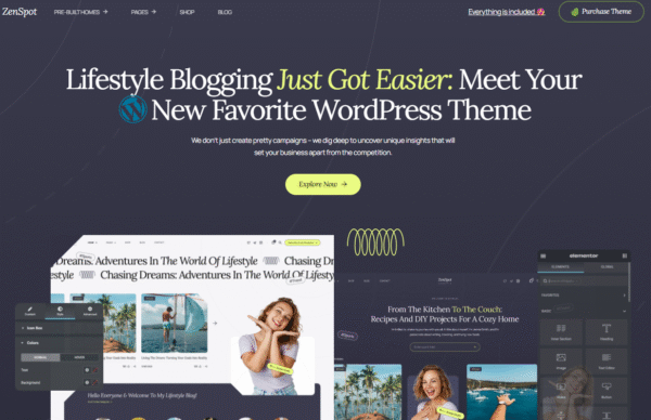 ZenSpot – LifeStyle Blog WordPress Theme