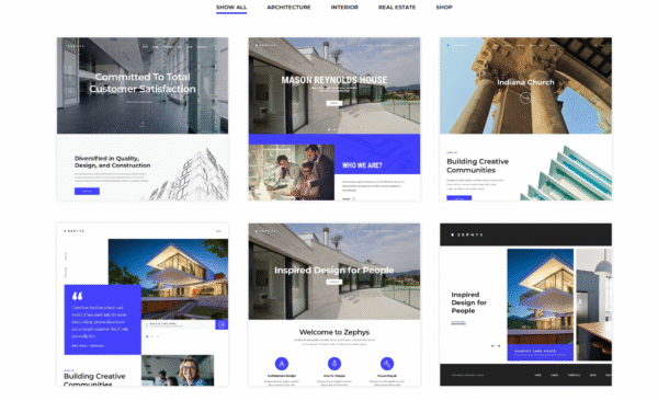 Zephys – Architecture & Interior WordPress Theme