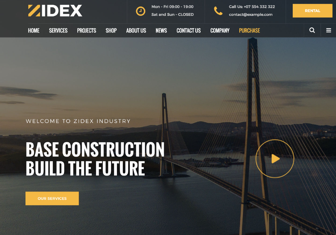 Zidex – Industrial & Factory WordPress Theme