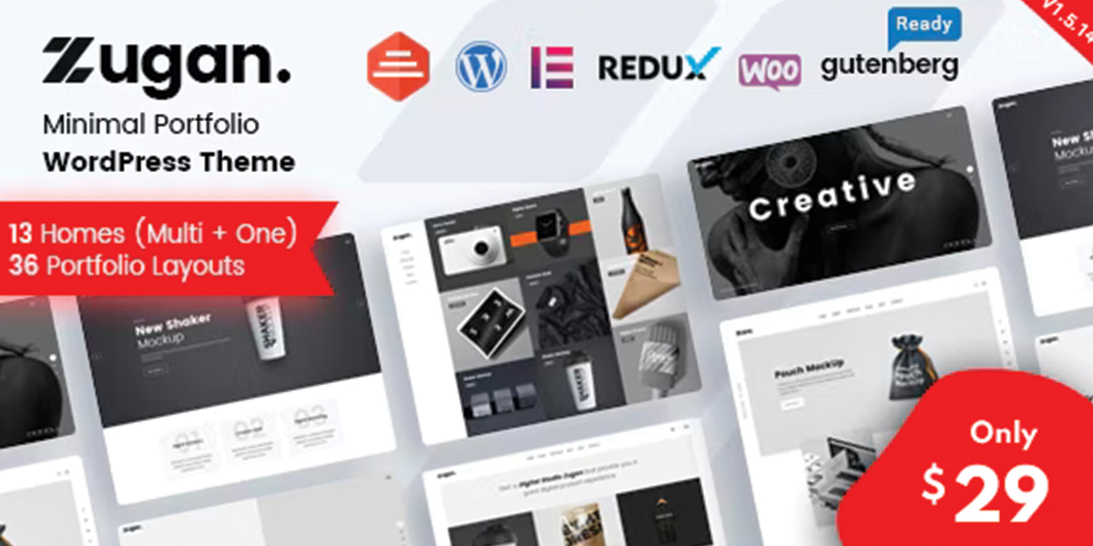 Zugan - Minimal Portfolio WordPress Theme