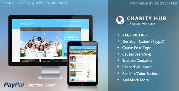 Charity Hub – Nonprofit Fundraising WordPress