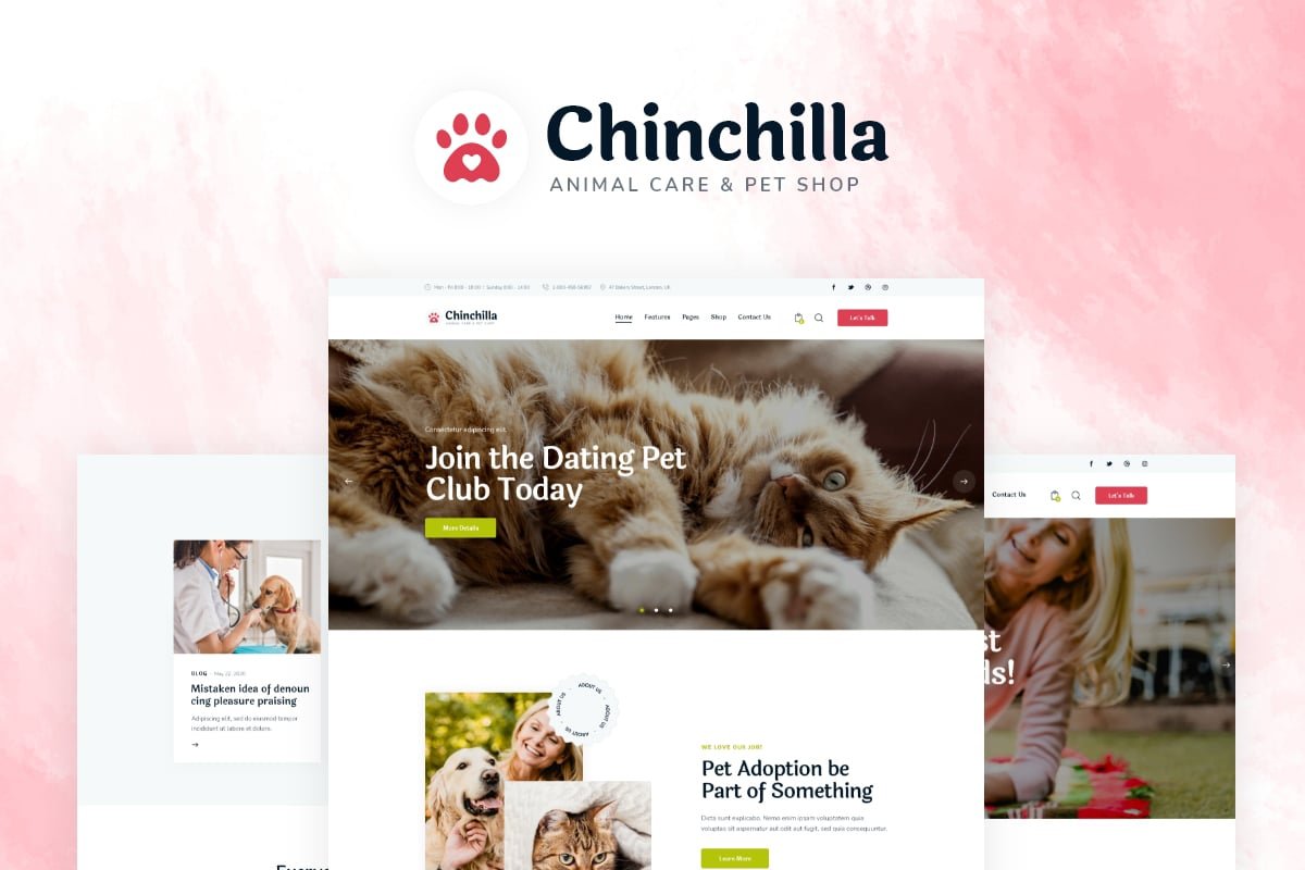 Chinchilla - Pet WordPress Theme