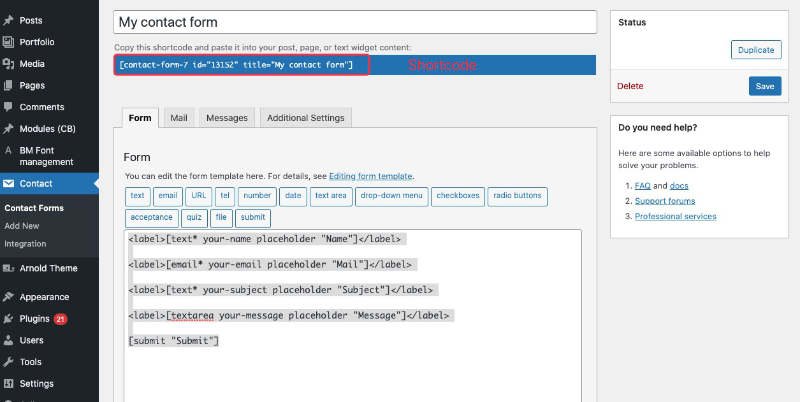 Contact Form by WPMU DEV