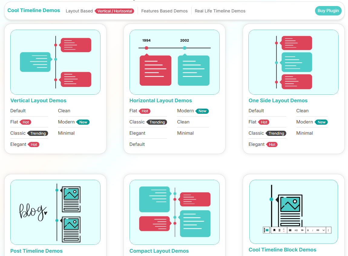 Cool Timeline Pro – Horizontal & Vertical Timeline Plugin For WordPress