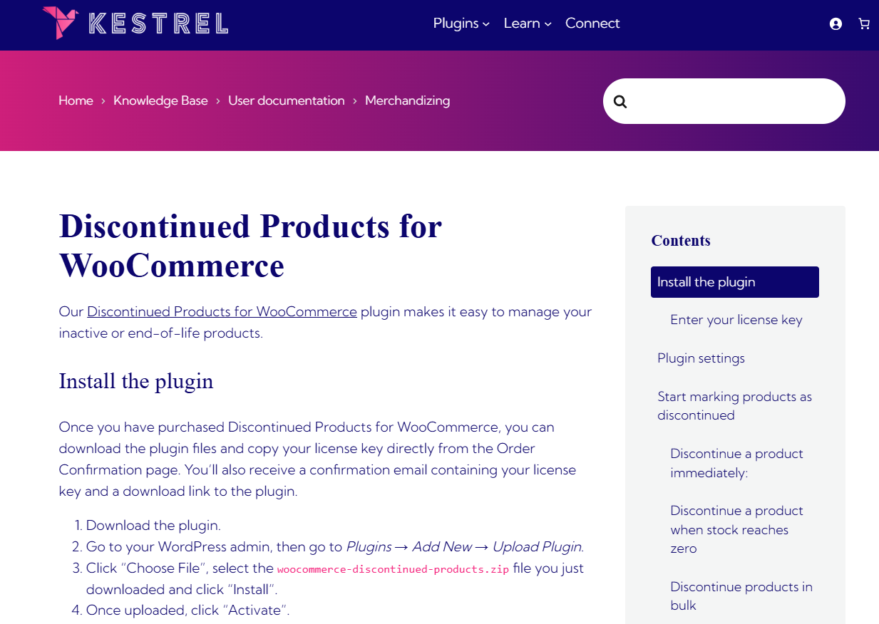 Discontinued Products for WooCommerce