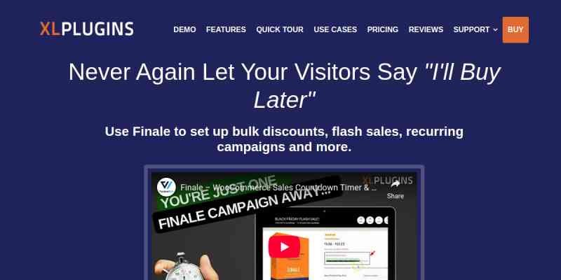 Finale – WooCommerce Sales Countdown Timer & Discount Plugin