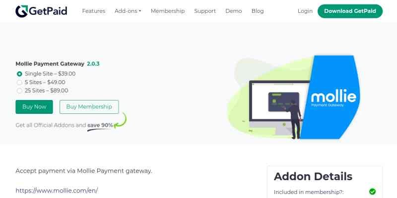 GetPaid Mollie Payments