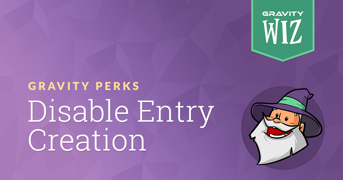 Gp Disable Entry Creation