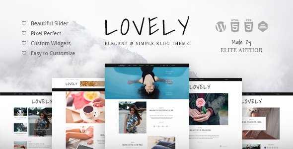 Lovely – Elegant & Simple Blog Theme