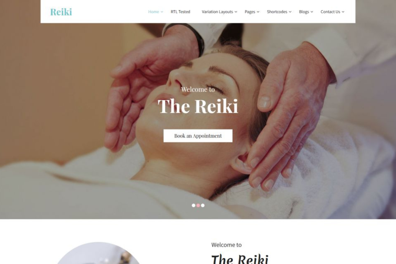 Reiki Pro wordpress theme