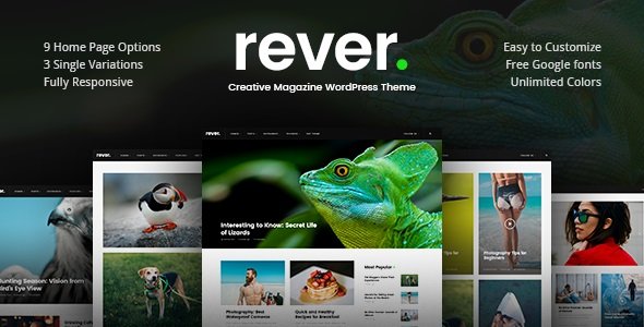 Rever – Clean and Simple WordPress Theme