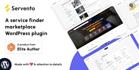 Servento – A service Finder and Business Listing WordPress Plugin