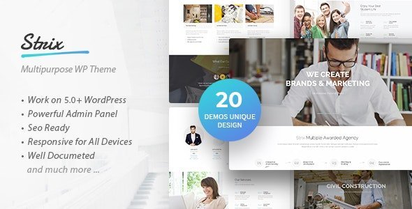 Strix – Multipurpose Business & Agency WordPress Theme