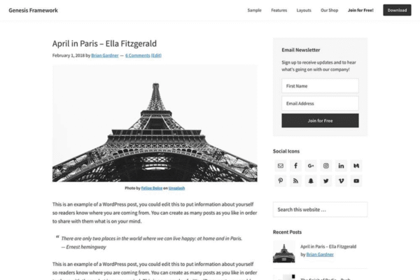 StudioPress Genesis Framework