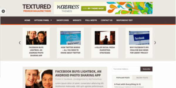 Textured – Multipurpose WordPress Blog Theme