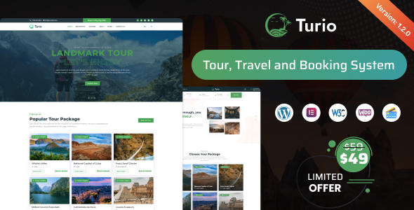 Turio – Tour and Travel WordPress Theme
