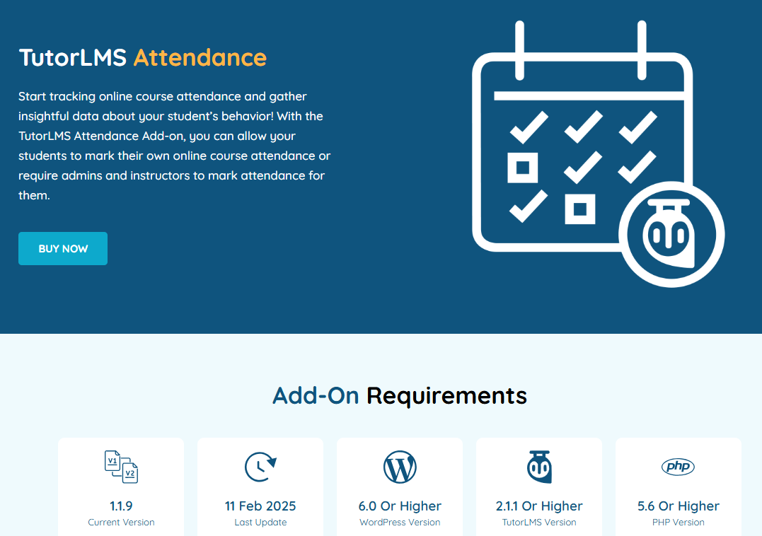 TutorLMS Attendance