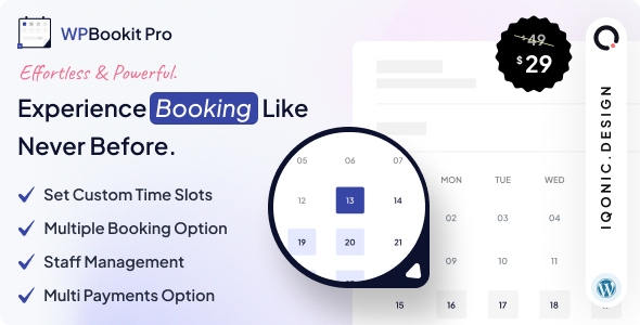 WPBookit – Appointment Booking WordPress Plugin