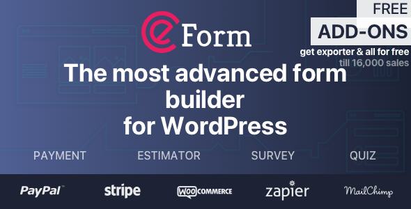 eForm – WordPress Form Builder for WooCommerce