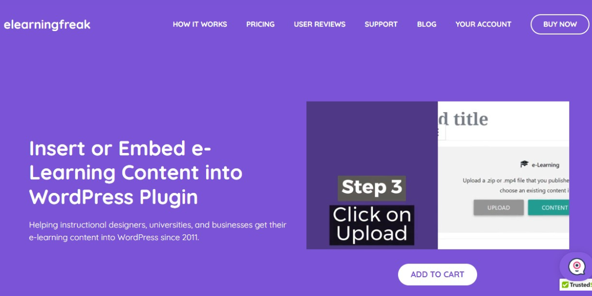 Insert or Embed e-Learning Content into WordPress Plugin