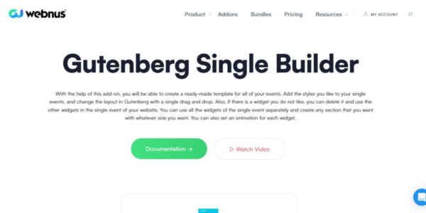 MEC Gutenberg Single Builder