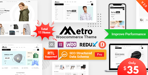Metro Minimal WooCommerce WordPress Theme