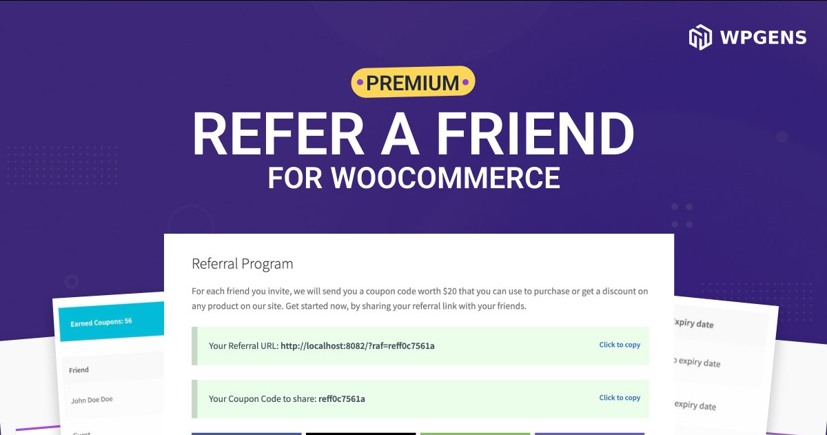 Refer a Friend for WooCommerce Premium