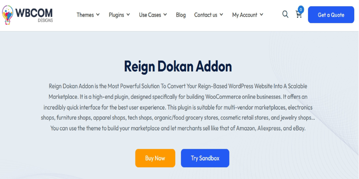 Reign Dokan Addon
