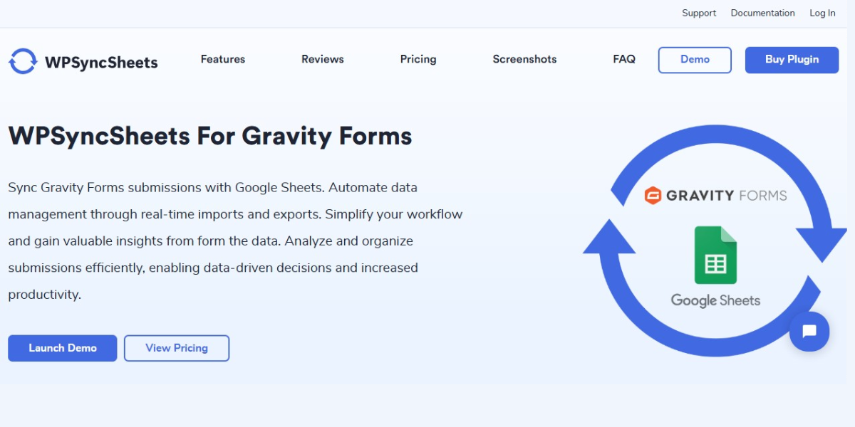 WPSyncSheets For Gravity Forms