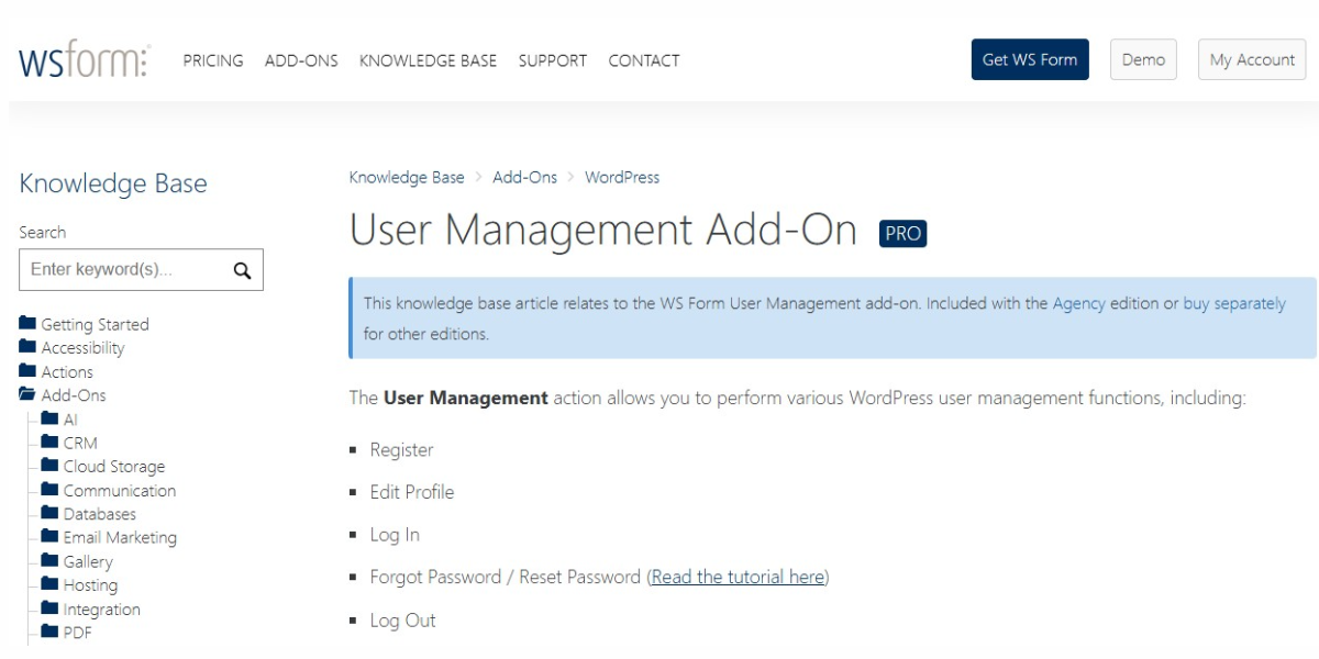 WS Form PRO – User Management