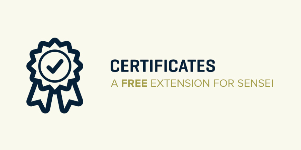 WooThemes Sensei Certificates Extension
