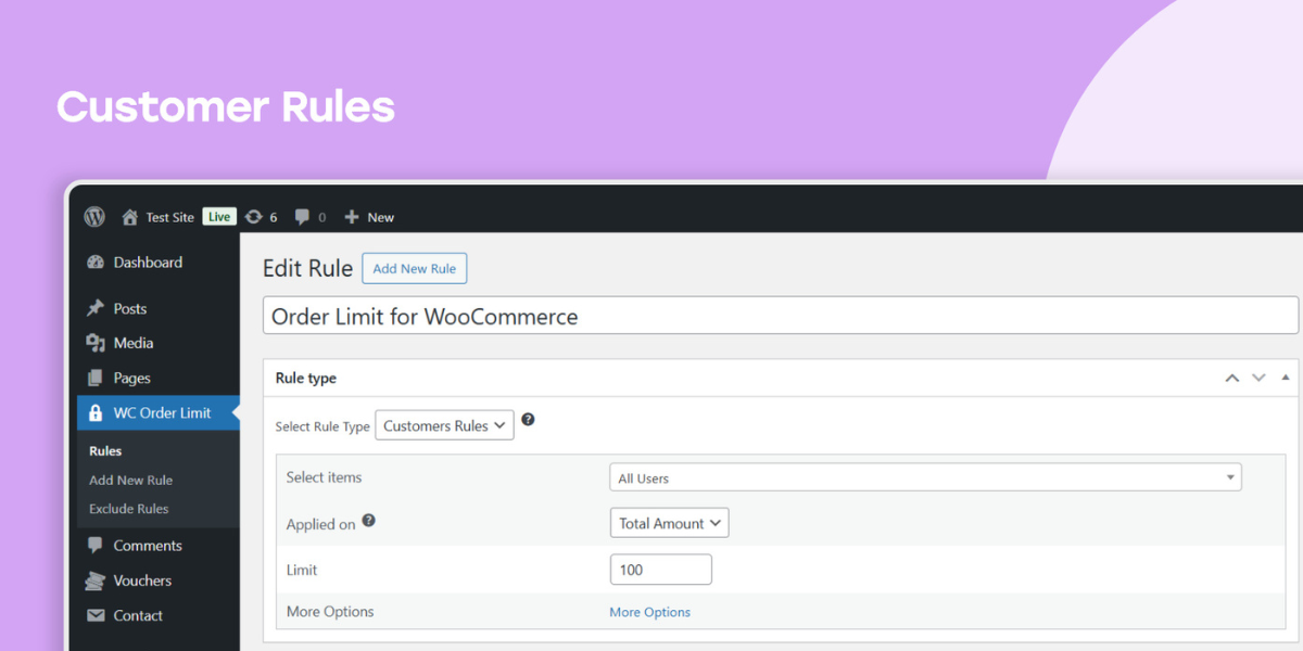 woocommerce Limit Order