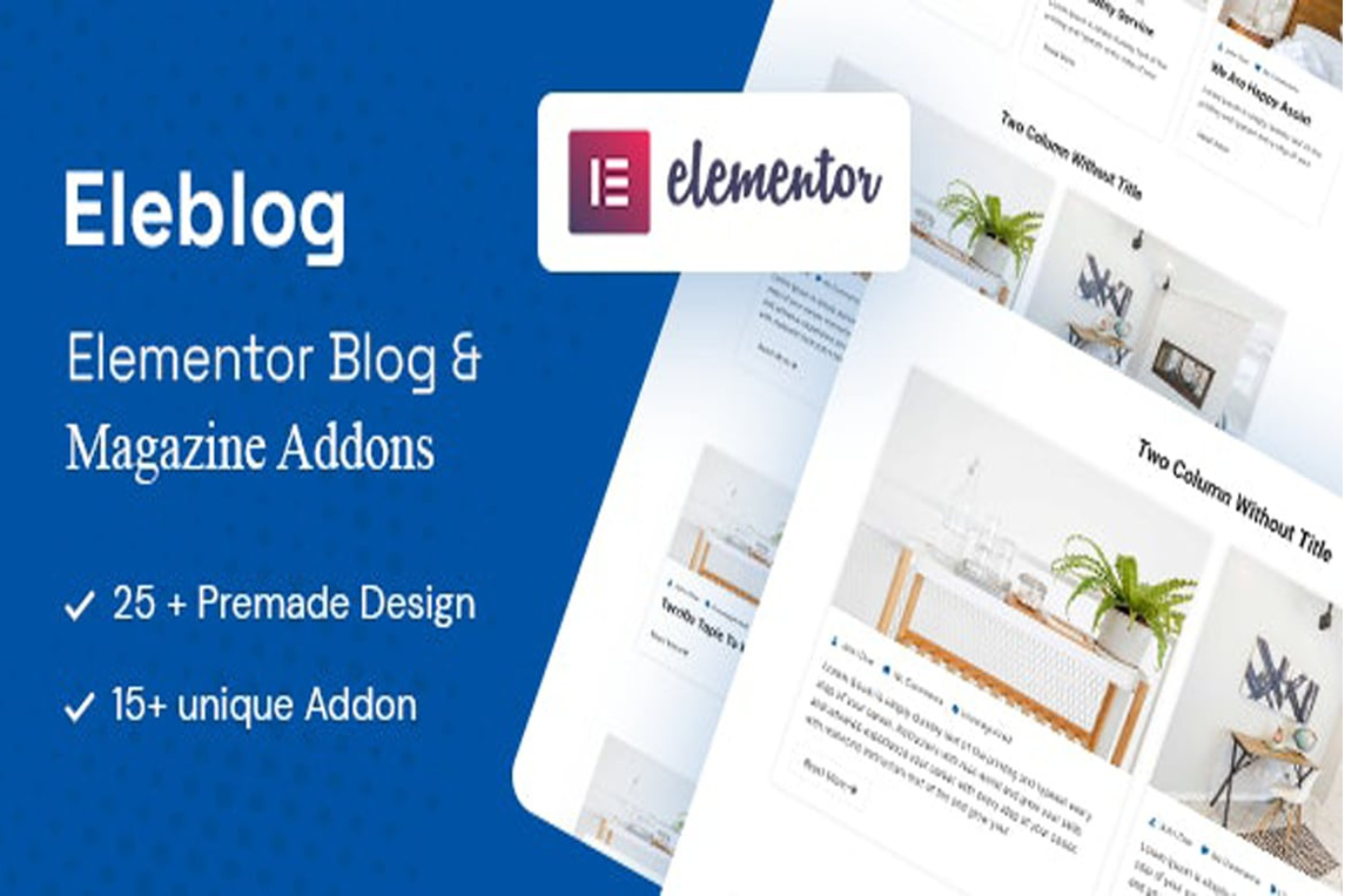 Elementor Newspaper, Magazine and Blog Addons
