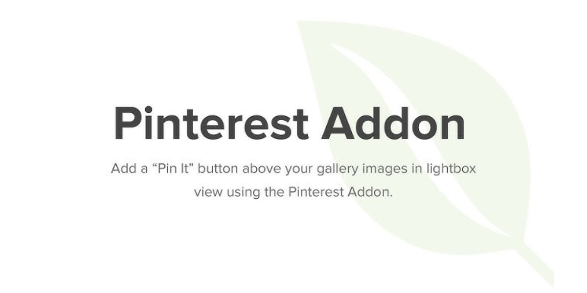 Envira Gallery Pinterest Addon
