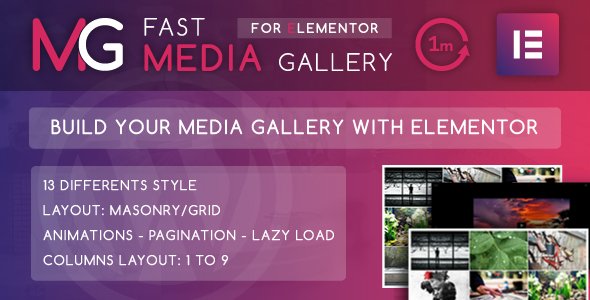 Fast Media Gallery For Elementor WordPress Plugin