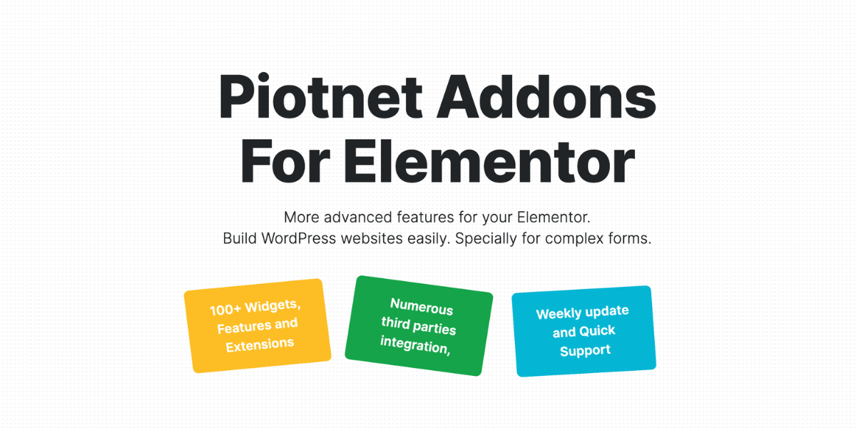 Piotnet Addons For Elementor Pro