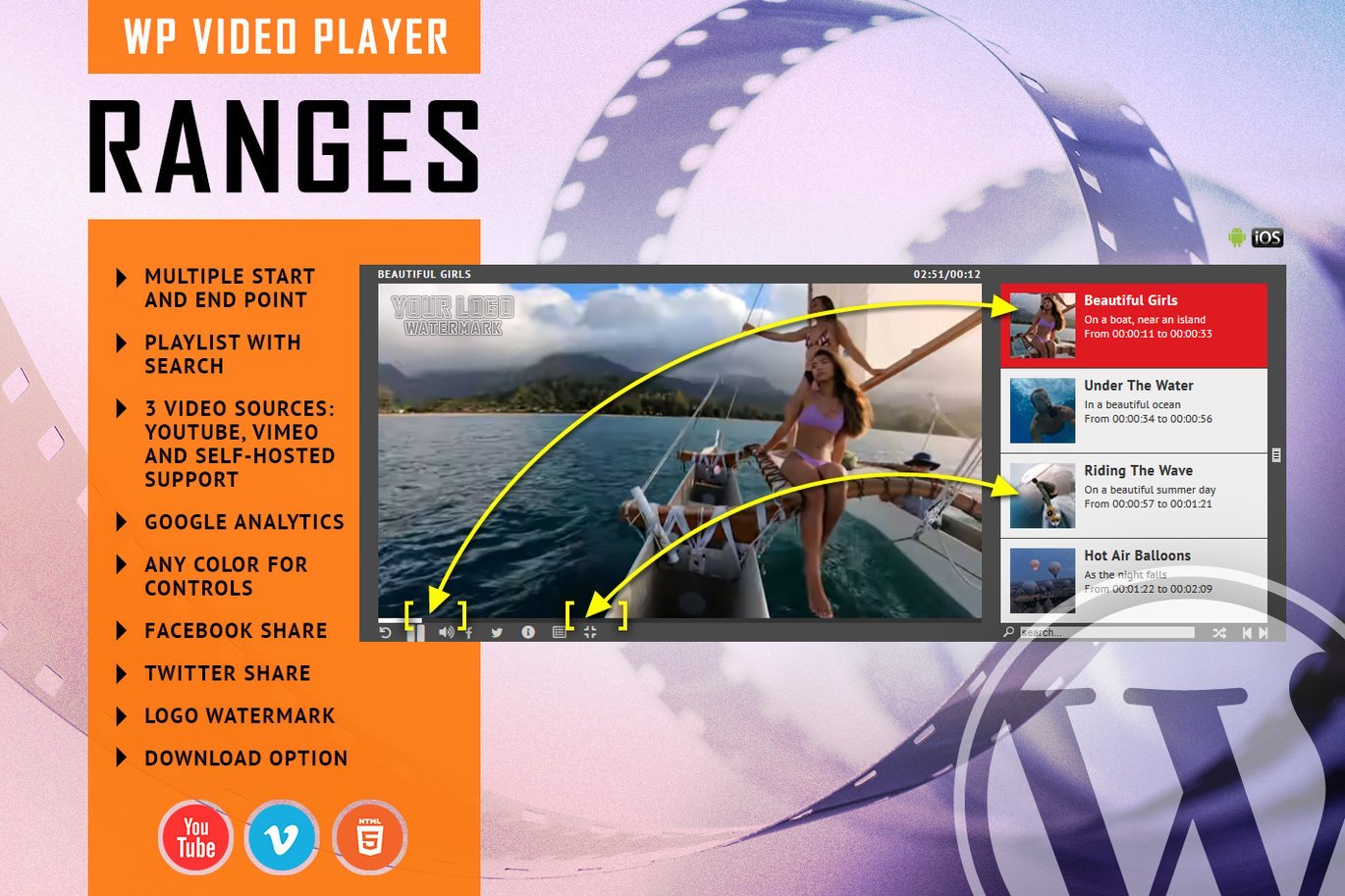 RANGES - Video Player With Multiple Intervals