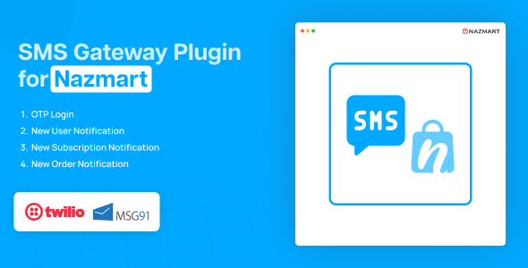 SMS Gateway Plugin for Nazmart