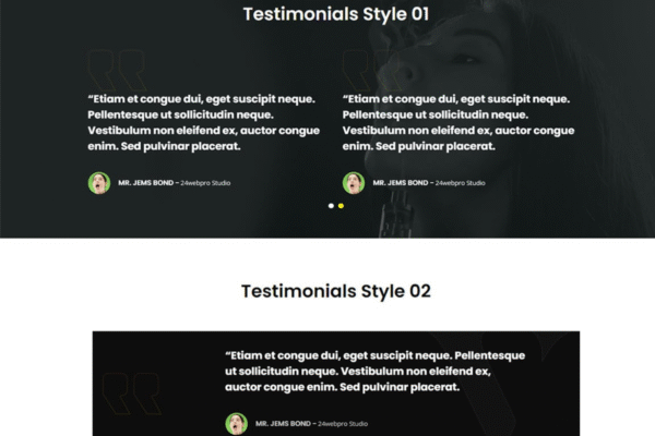 Testimonials widget For Elementor