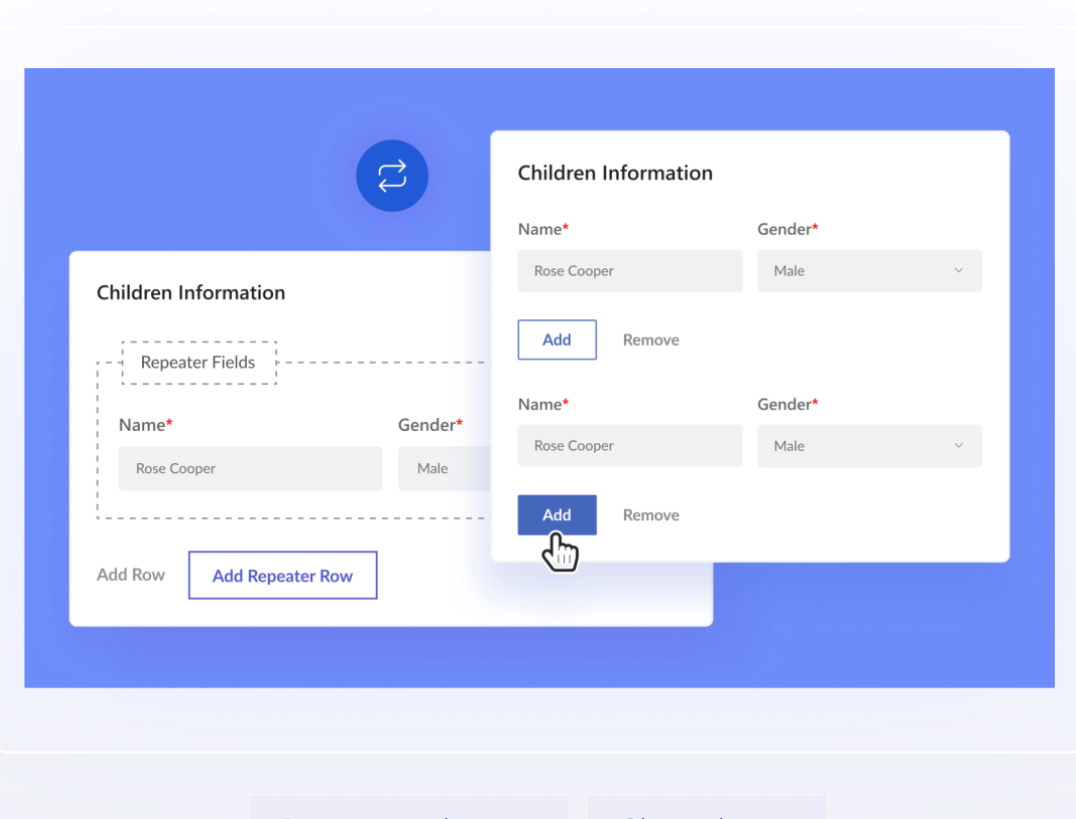 User Registration Repeater Fields