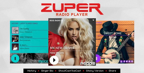 Zuper - Shoutcast and Icecast Radio Player