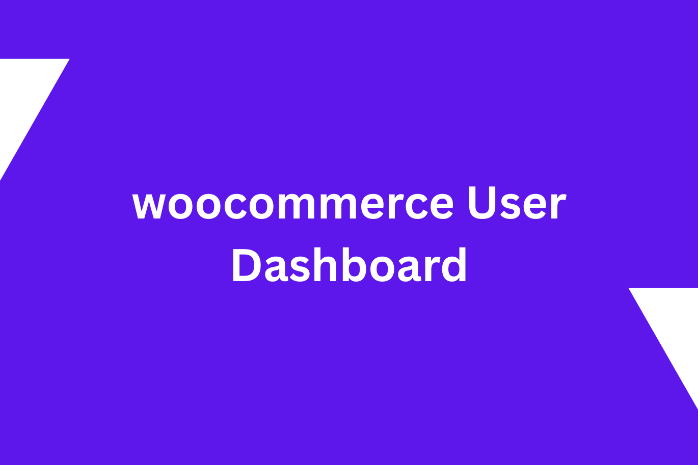 woocommerce User Dashboard