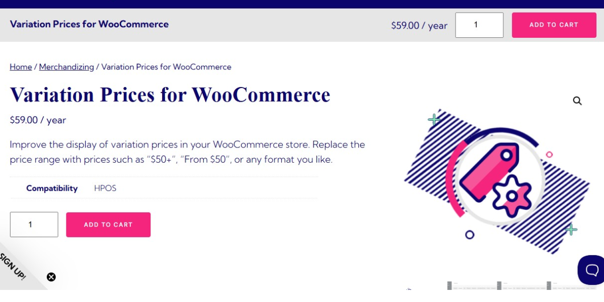 woocommerce Variation Prices