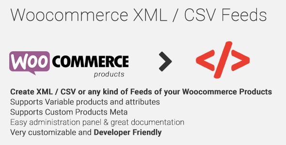 woocommerce XML CSV Feeds