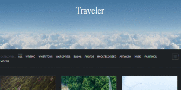 Traveler WordPress photography theme